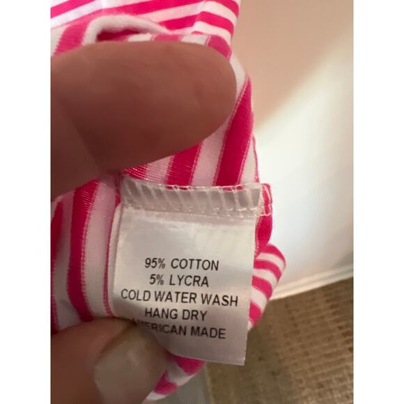 NWT Sailor-Sailor size small pink and white stretch knit top - Picture 4 of 4